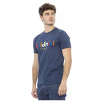 Baldinini Trend Blue Cotton Men T-Shirt BA-23189-XS