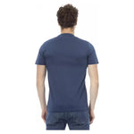 Baldinini Trend Blue Cotton Men T-Shirt BA-23189-XS
