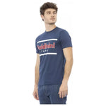 Baldinini Trend Blue Cotton Men T-Shirt BA-23173-XS
