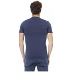 Baldinini Trend Blue Cotton Men T-Shirt BA-23169-XS