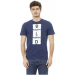 Baldinini Trend Blue Cotton Men T-Shirt BA-23166-XS