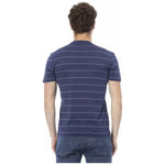 Baldinini Trend Blue Cotton Men T-Shirt BA-23155-XS