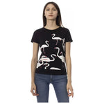 Trussardi Action Chic Black Short Sleeve Round Neck Tee TRAC-23024-S-FBB-122