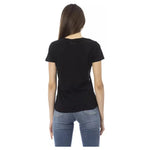 Trussardi Action Chic Black Short Sleeve Round Neck Tee TRAC-23024-S-FBB-122