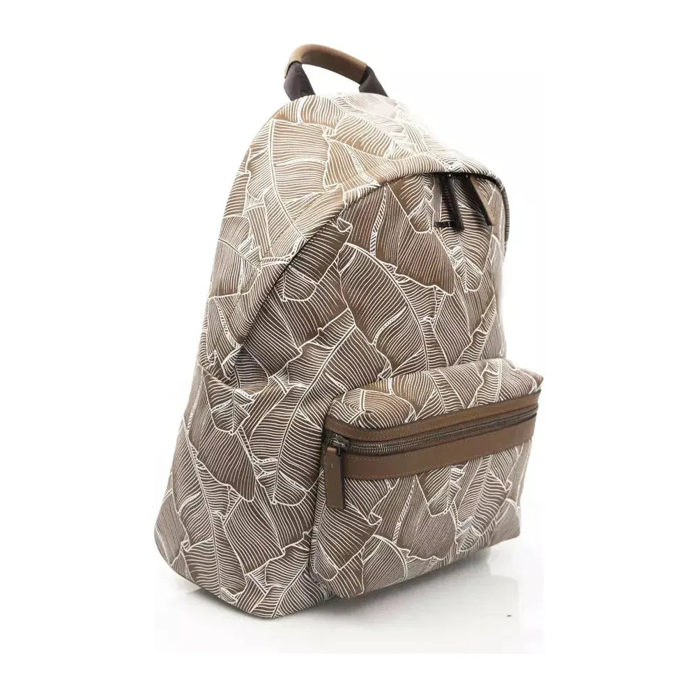 Cerruti 1881 Brown Leather Men Backpack CE-22963