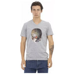 Trussardi Action Gray Cotton Men T-Shirt TR-22861-S