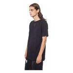 Nicolo Tonetto Black Cotton Men T-Shirt NI-12967-M