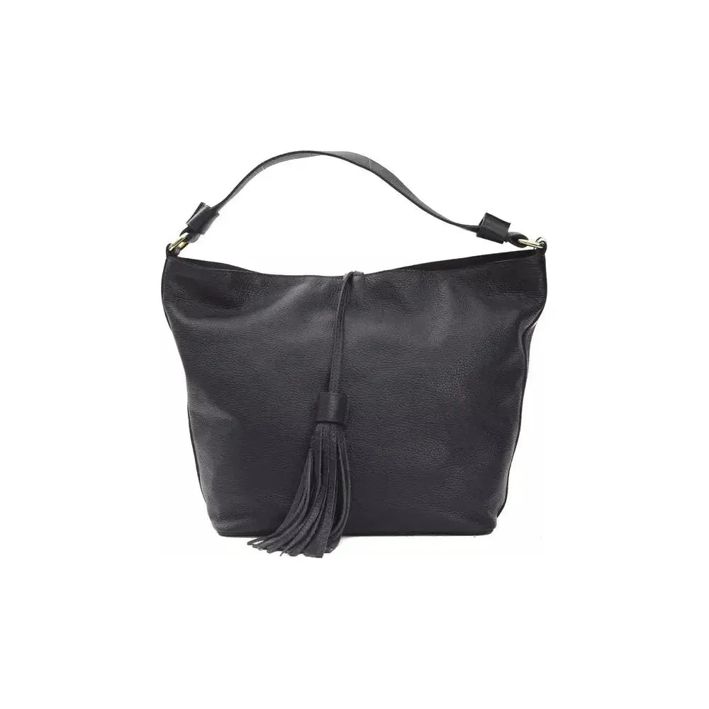 Pompei Donatella Gray Leather Women Shoulder Bag PO-5806