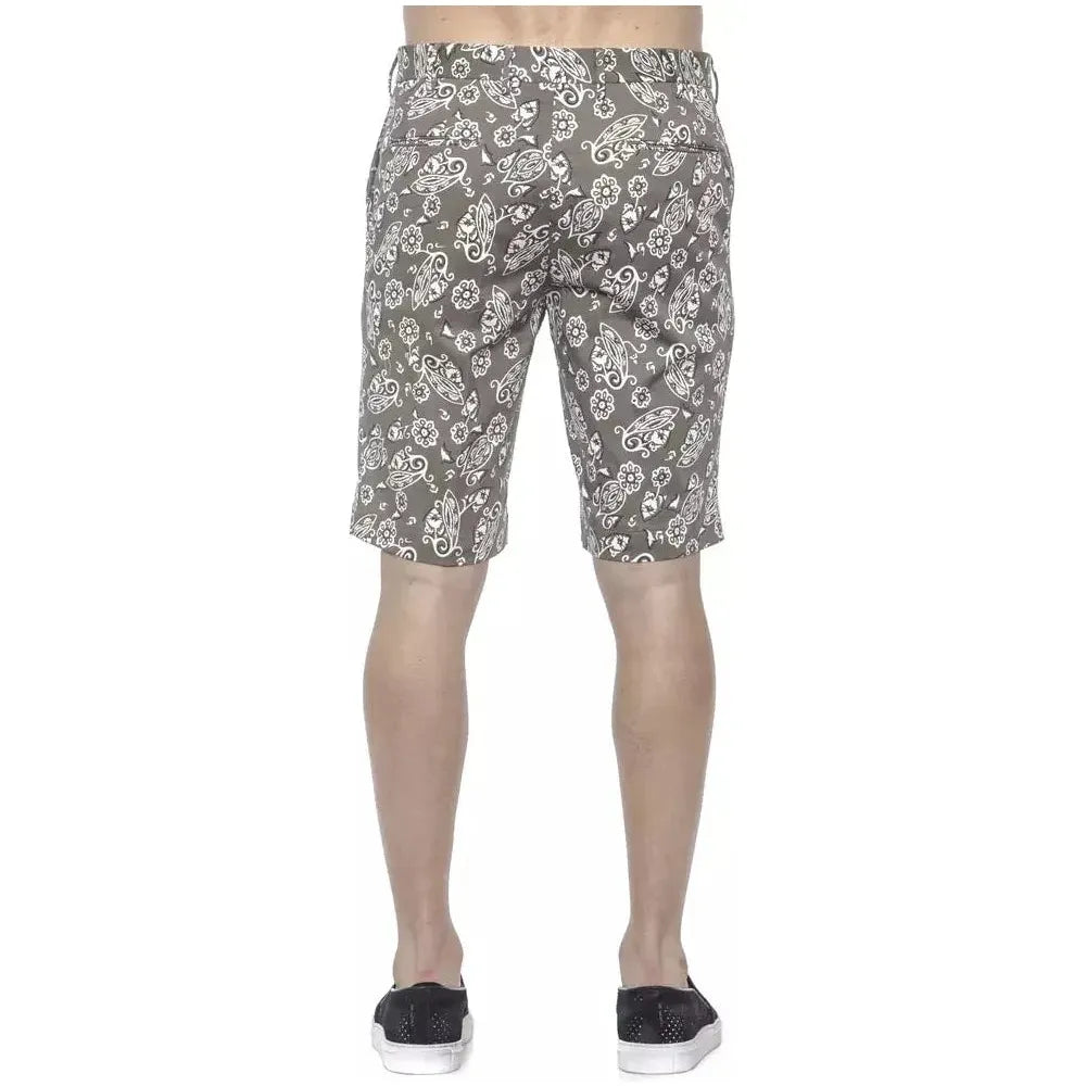 PT Torino Green Cotton Men's Bermuda Shorts Shorts