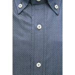 Robert Friedman Blue Cotton Men Shirt RO-20460-M