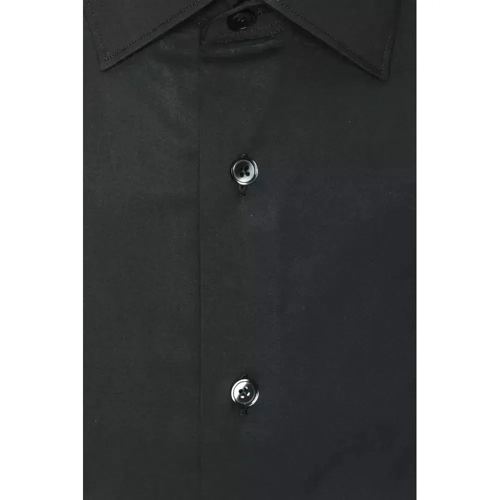 Robert Friedman Gray Cotton Men Shirt RO-20424-M