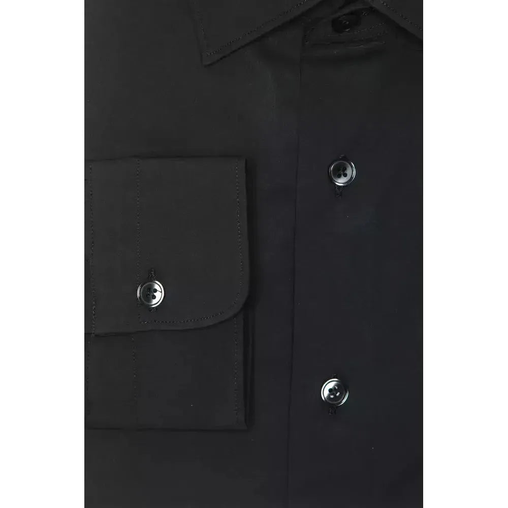 Robert Friedman Gray Cotton Men Shirt RO-20424-M