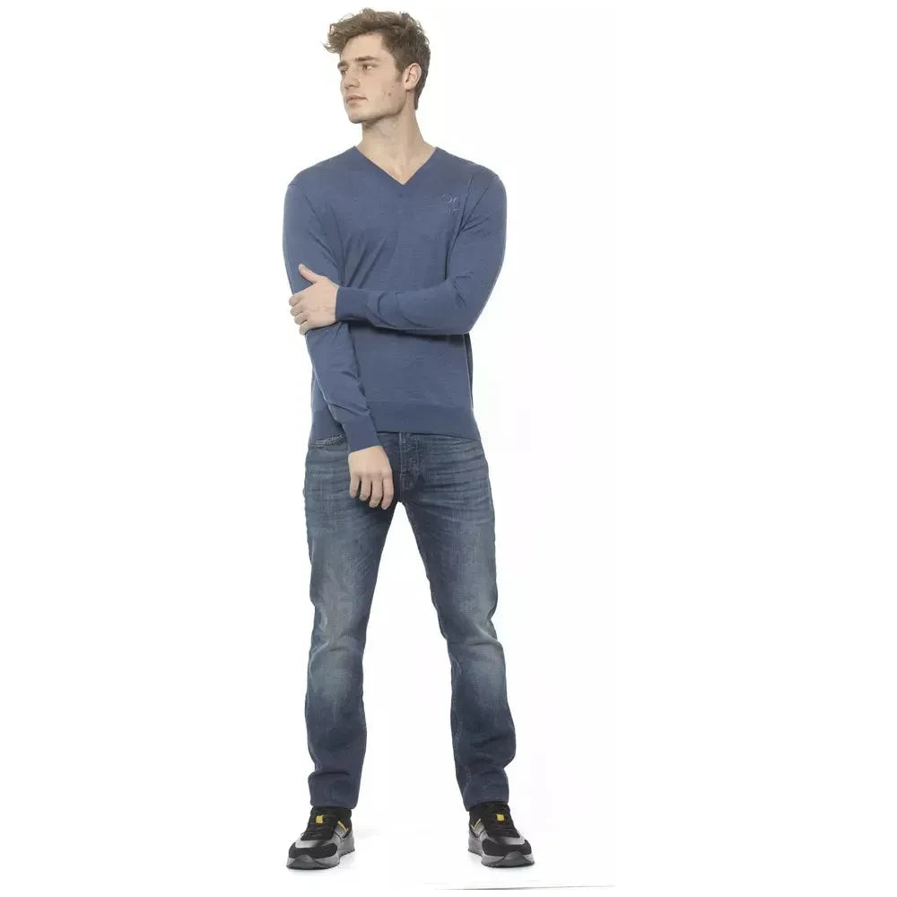 Billionaire Italian Couture Elegant Cashmere V-Neck Men's Sweater BI-19962-S-FBB-95