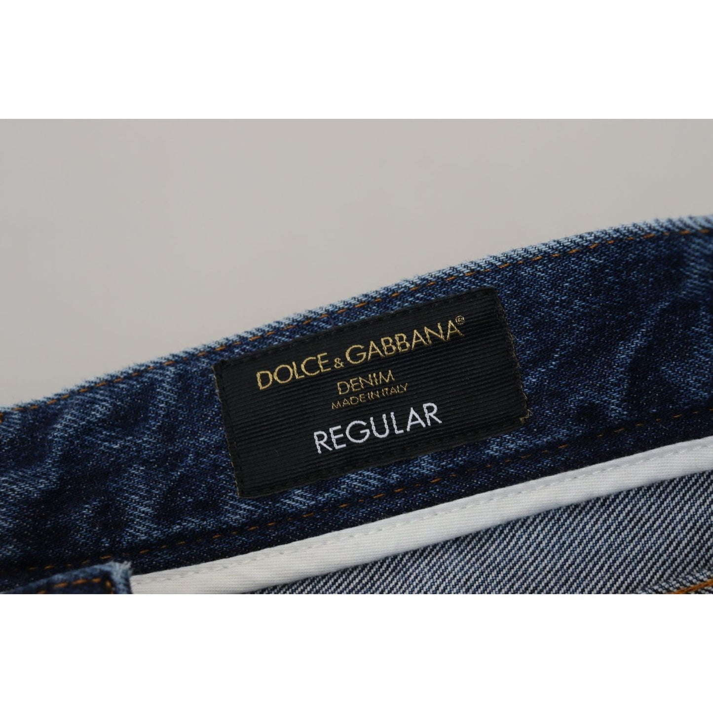 Dolce & Gabbana Blue Cotton Tattered Men Denim Jeans PAN72927-48