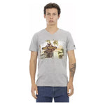 Trussardi Action Gray Cotton Men T-Shirt TR-22849-S
