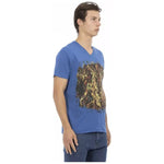 Trussardi Action Blue Cotton Men T-Shirt TR-22842-S