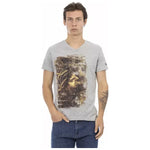 Trussardi Action Gray Cotton Men T-Shirt TR-22886-3XL