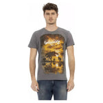 Trussardi Action Gray Cotton Men T-Shirt TR-22822-S