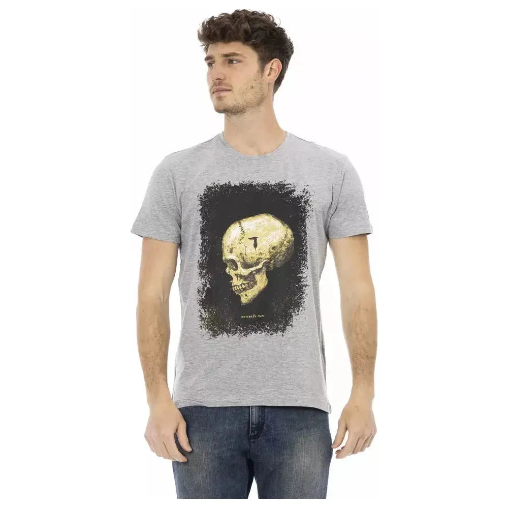 Trussardi Action Gray Cotton Men T-Shirt TR-22801-S