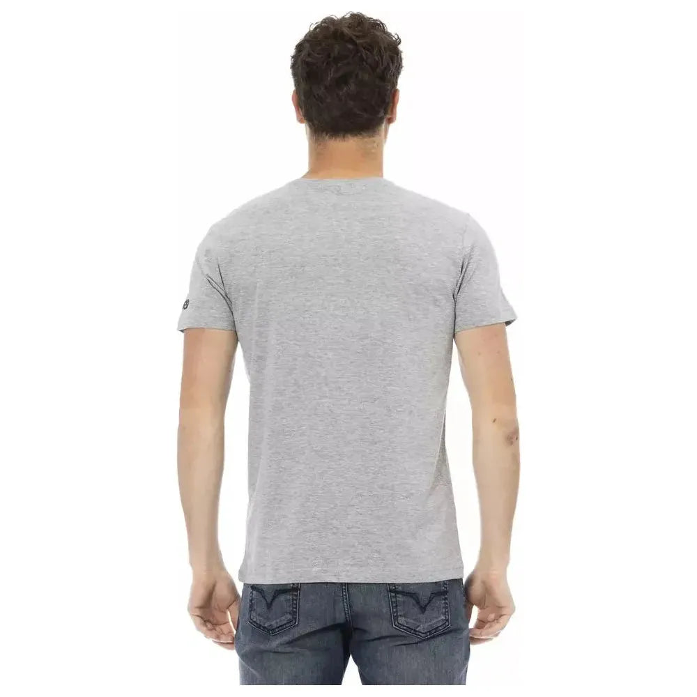Trussardi Action Gray Cotton Men T-Shirt TR-22801-S