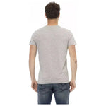 Trussardi Action Gray Cotton Men T-Shirt TR-22790-M