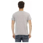 Trussardi Action Gray Cotton Men T-Shirt TR-22774-L