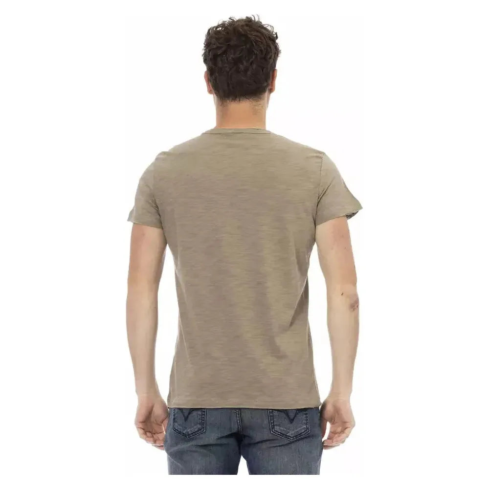 Trussardi Action Green Cotton Men T-Shirt