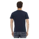 Trussardi Action Blue Cotton Men T-Shirt TR-22706-M