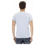 Trussardi Action Light Blue Cotton Men T-Shirt TR-22681-XL