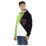 Automobili Lamborghini White Cotton Men's Hoodie AU-22641-M