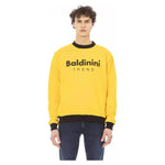 Baldinini Trend Yellow Cotton Men Sweater BA-22496-S