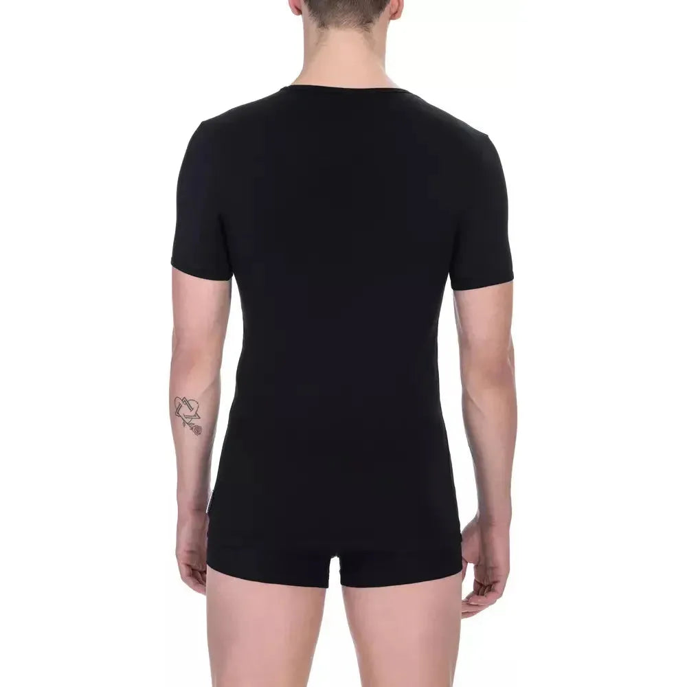 Bikkembergs Black Cotton Men T-Shirt Pack