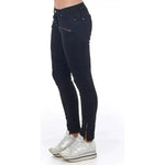 Frankie Morello Black Cotton Women's Jeans FR-21689-IT40|S