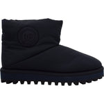 Dolce & Gabbana Blue Nylon Boots Padded Mid Calf Shoes MV4791- 44