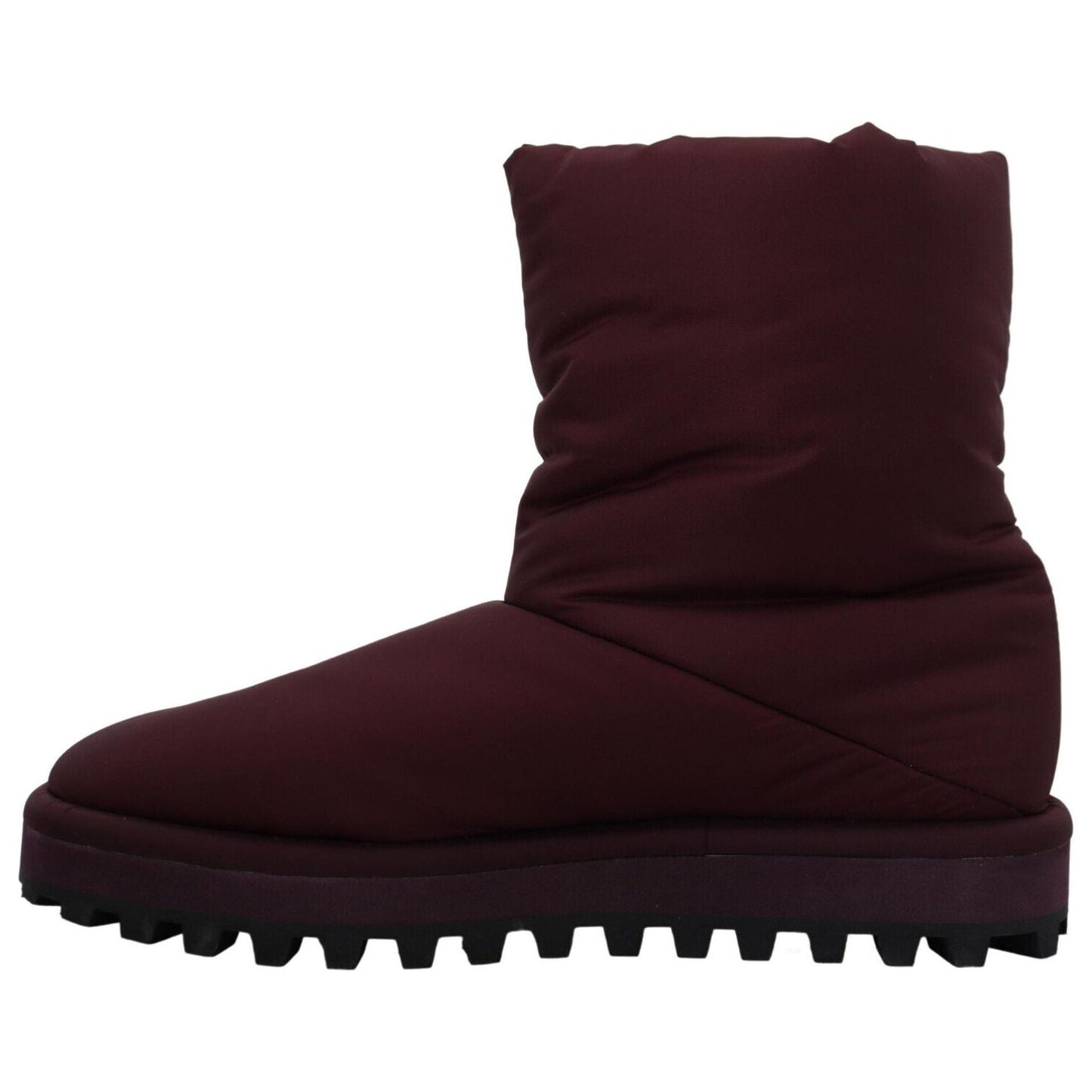 Dolce & Gabbana Bordeaux Nylon Boots Padded Mid Shoes MV4792- 44