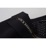 Dolce & Gabbana Black Wool Stretch Slim Fit Jacket Blazer KOS2105- 52