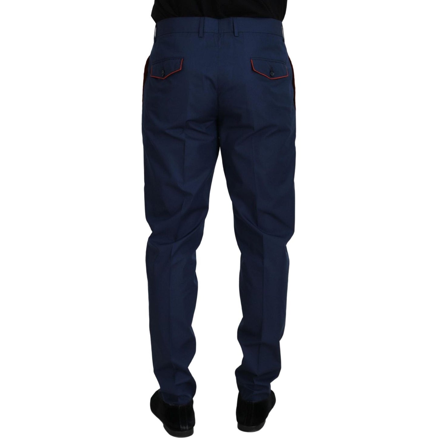 Dolce & Gabbana Blue Cotton Chino Formal Pants PAN73332 - 50