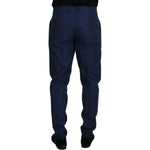 Dolce & Gabbana Blue Cotton Chino Formal Pants PAN73332 - 50