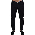 Dolce & Gabbana Black Cotton Skinny Casual Denim Jeans PAN73387 - 48