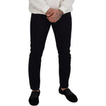 Dolce & Gabbana Black Cotton Skinny Casual Denim Jeans PAN73387 - 48