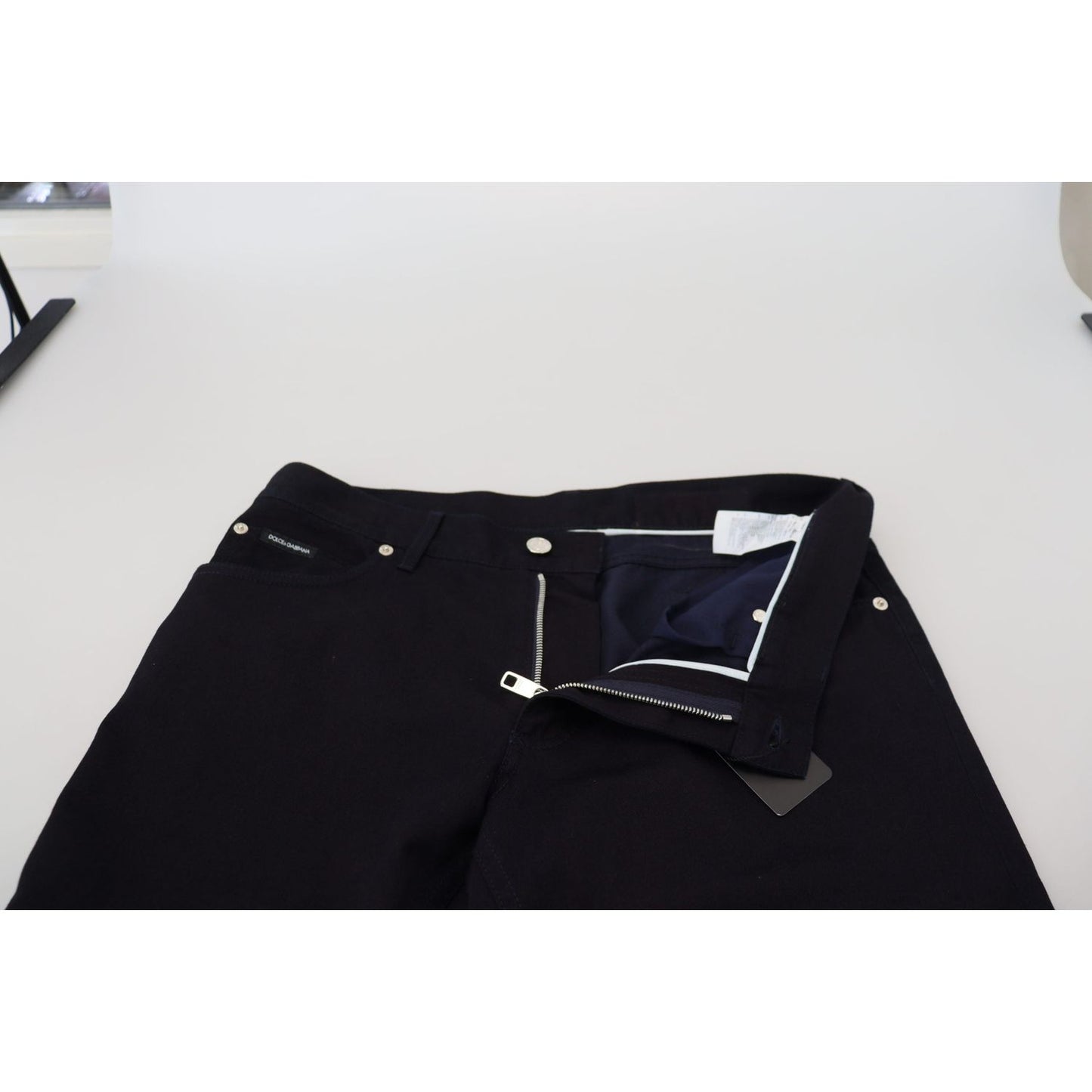 Dolce & Gabbana Black Cotton Skinny Casual Denim Jeans PAN73387 - 48