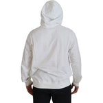 Dolce & Gabbana White Cotton Hooded Sweatshirt Sweater TSH7919 - 56