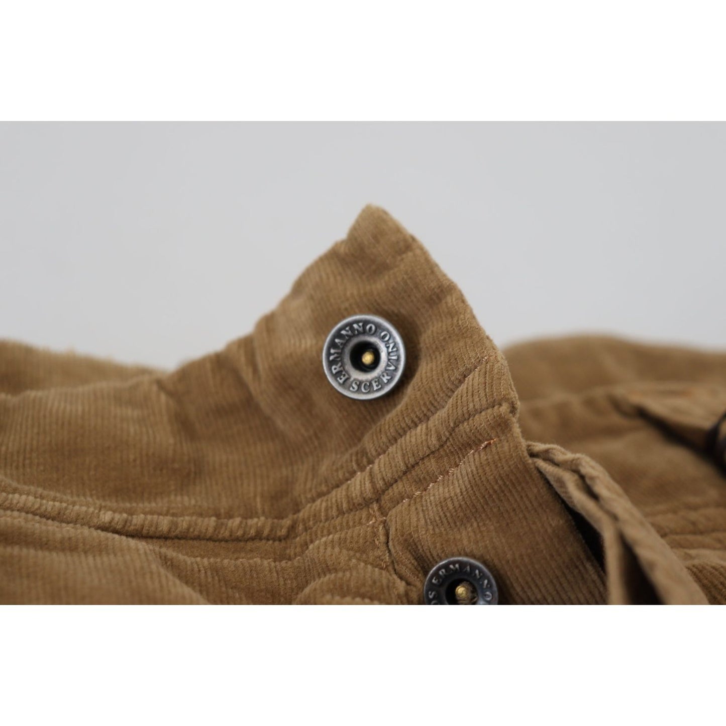 Ermanno Scervino Brown Cotton Corduroy Cargo Pants PAN74333 - 46