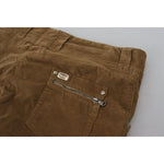 Ermanno Scervino Brown Cotton Corduroy Cargo Pants PAN74333 - 46