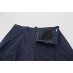 Dolce & Gabbana Blue Chinos Cotton Stretch Casual Shorts PAN74239 - 52
