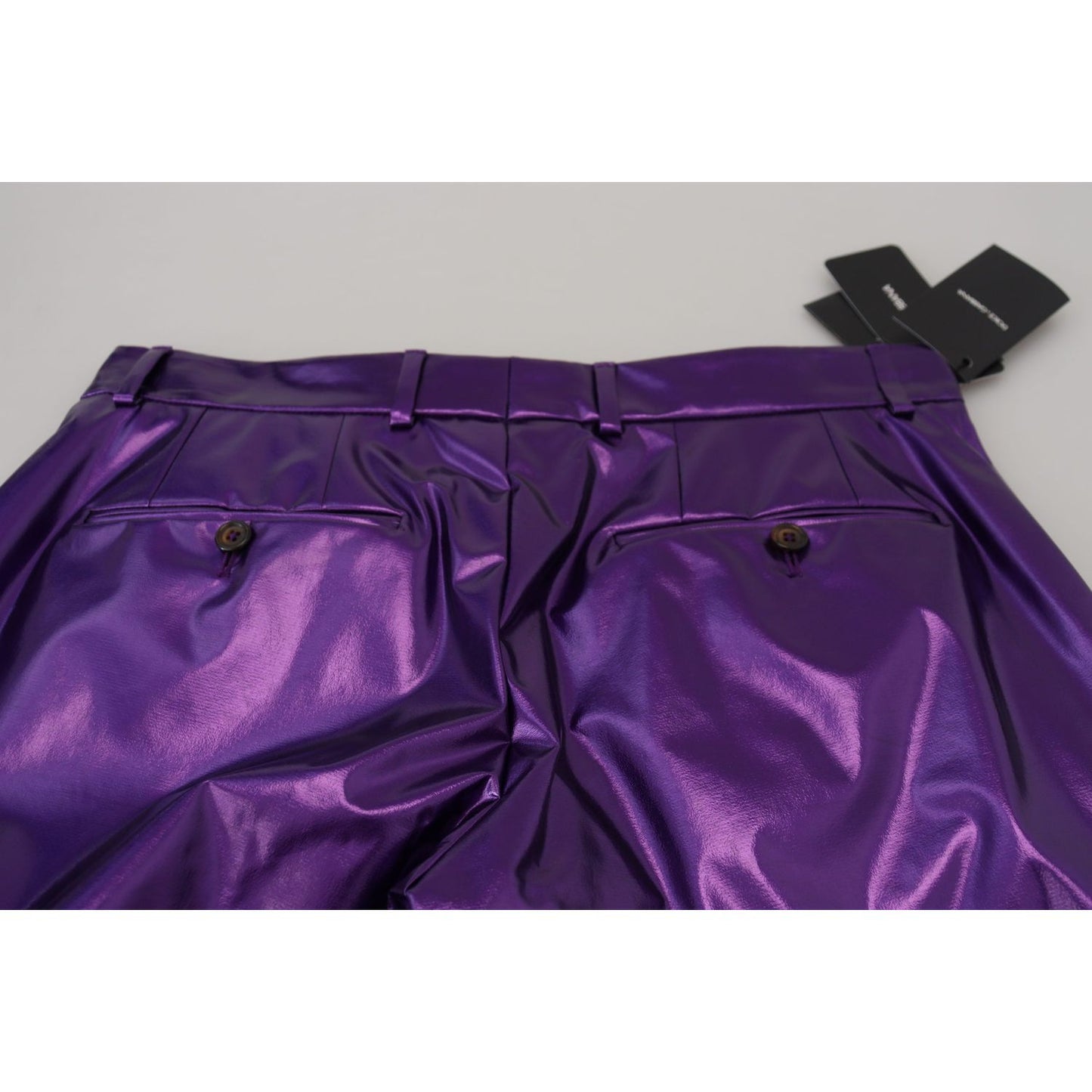 Dolce & Gabbana Purple Shining Men Casual Pants PAN74276 - 44