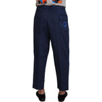 Dolce & Gabbana Blue Cotton Men Cropped Pants PAN74304 - 60