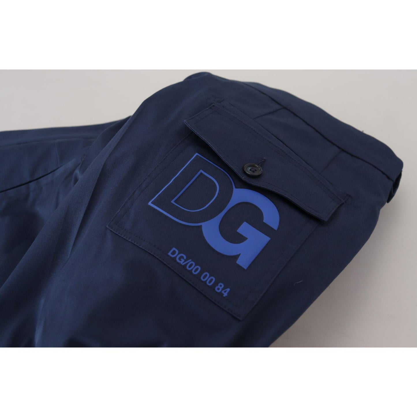 Dolce & Gabbana Blue Cotton Men Cropped Pants PAN74304 - 60