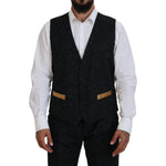 Dolce & Gabbana Black Gold Fantasy Tuxedo Slim Fit Suit KOS2110- 46