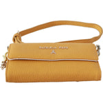 Patrizia Pepe Yellow Logo Leather Shoulder Strap Sling Bag VAS9046